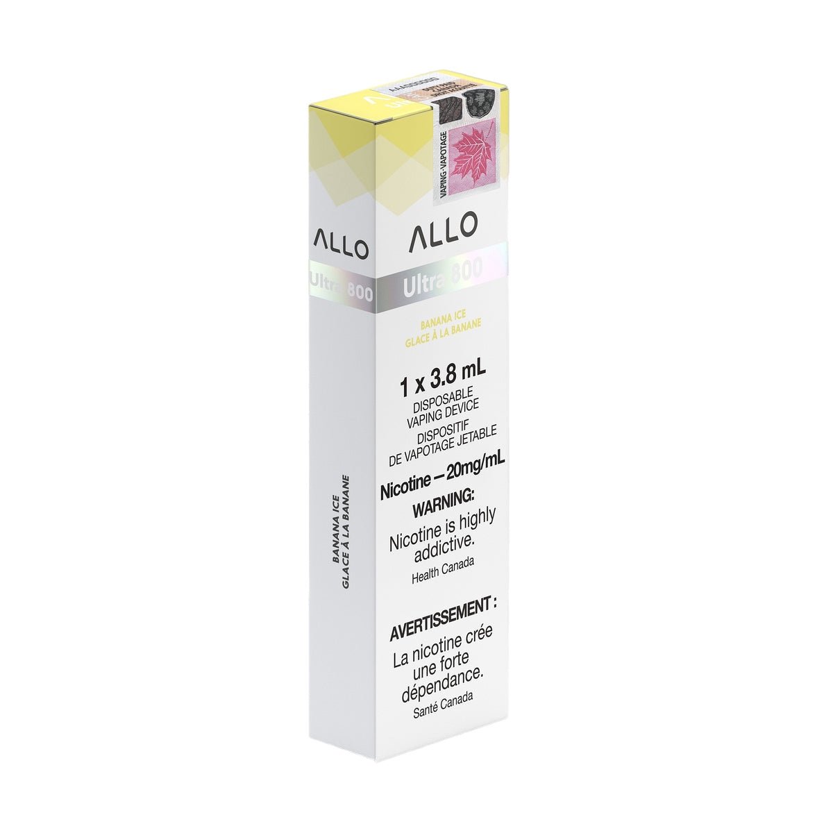 allo ultra 800 puff disposable vape packaging 20mg banana ice.jpg