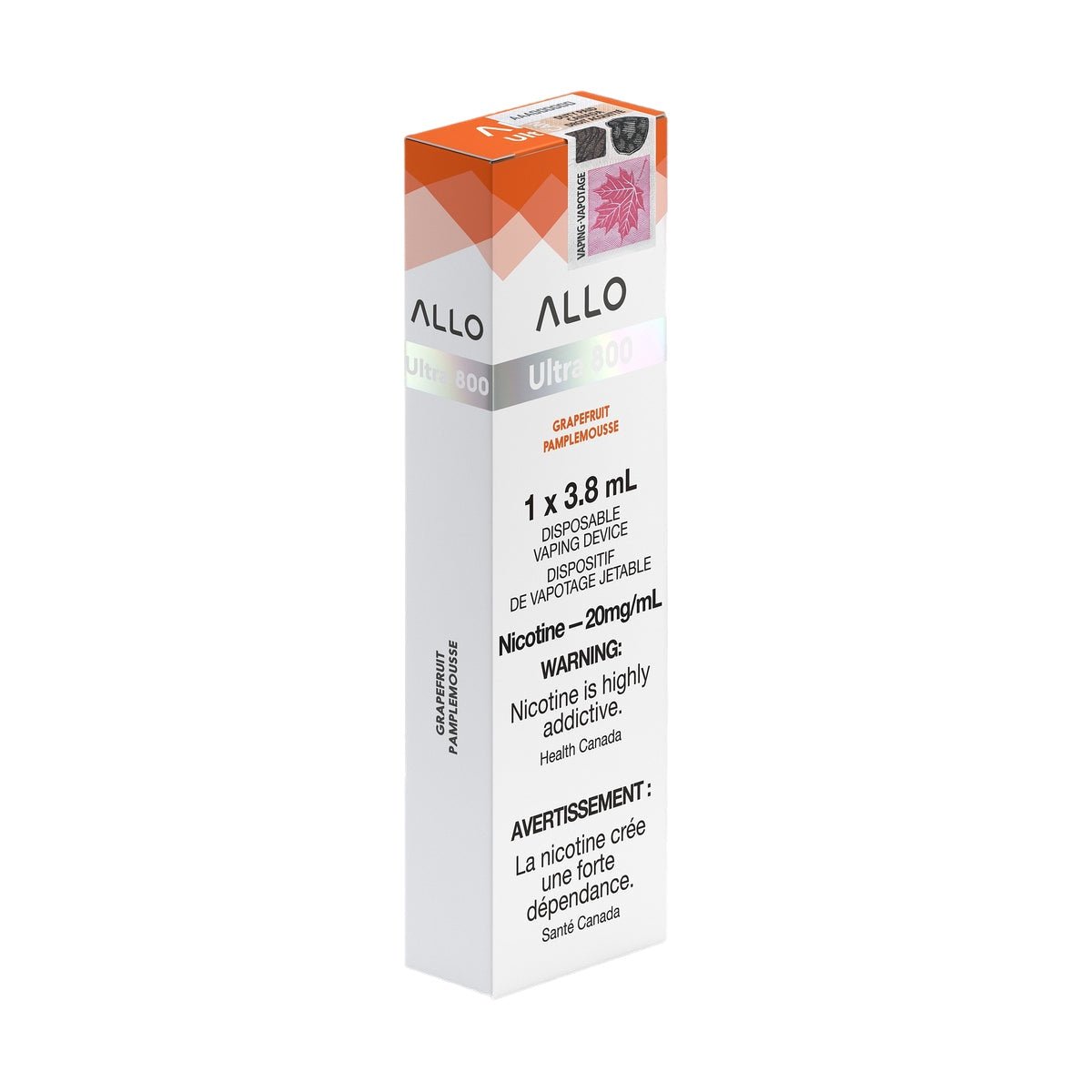 allo ultra 800 puff disposable vape packaging 20mg grapefruit.jpg