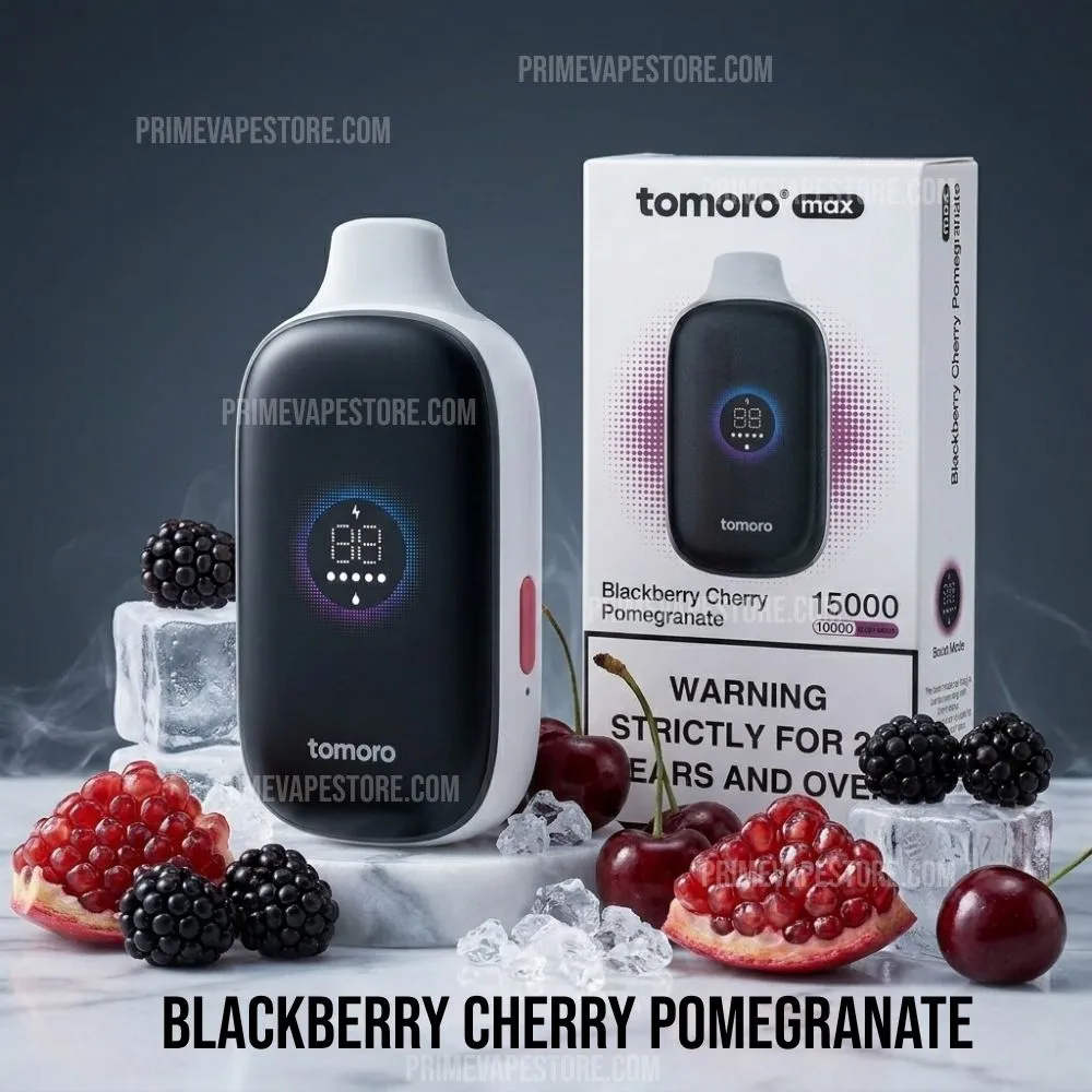 tomoro 15000 puffs blackberry cherry pomegranate.webp