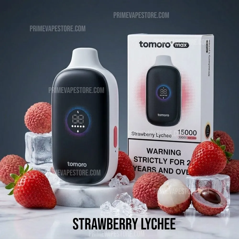 tomoro 15000 puffs strawberry lychee.webp
