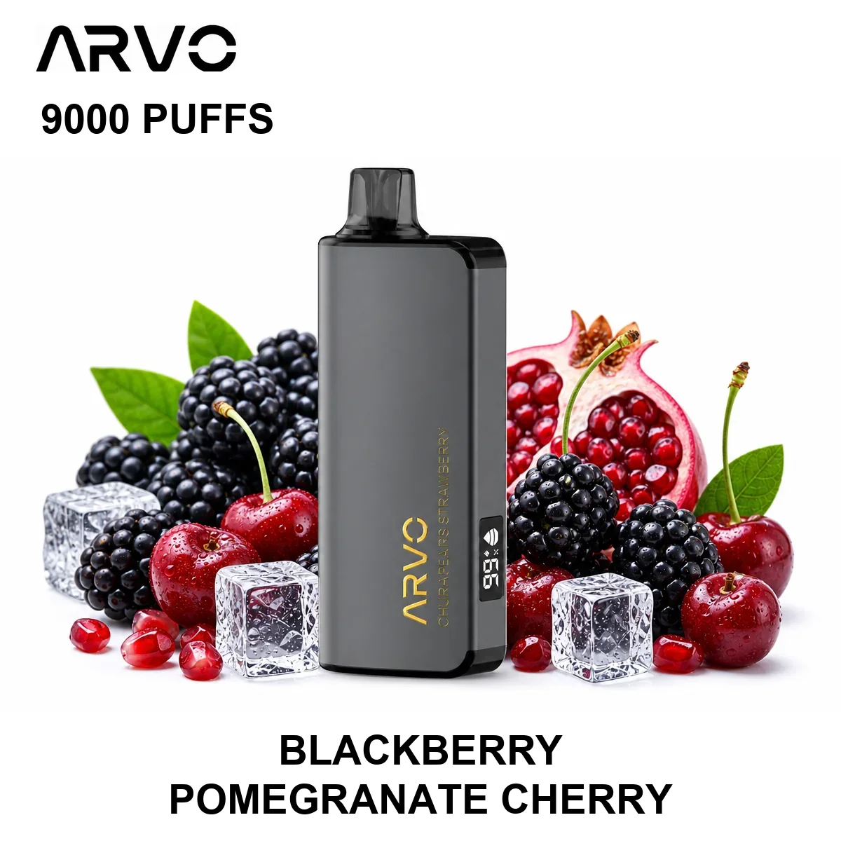 arvo 9000 puffs blackberry pomegranate cherry.webp