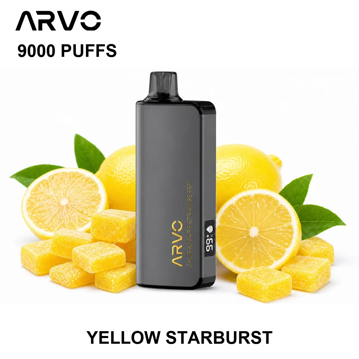 arvo 9000 puffs yellow starburst.webp
