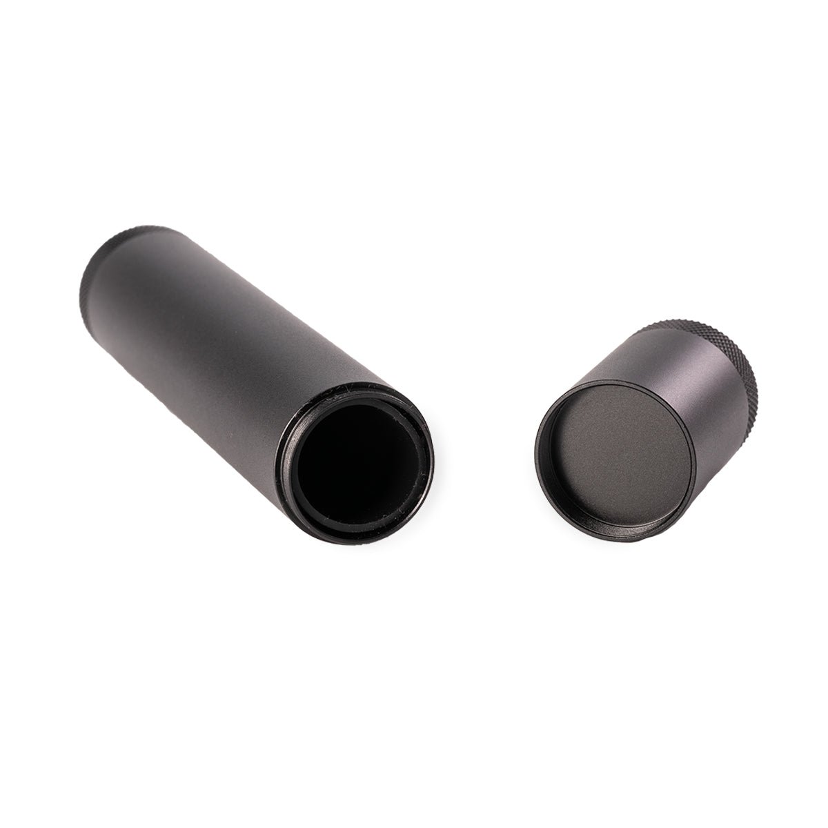 dynavap metal stash black land open view.jpg