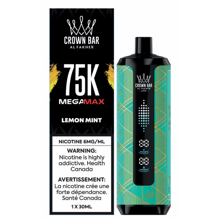 lemon mint al fakher 75k mega max disposable vape.png