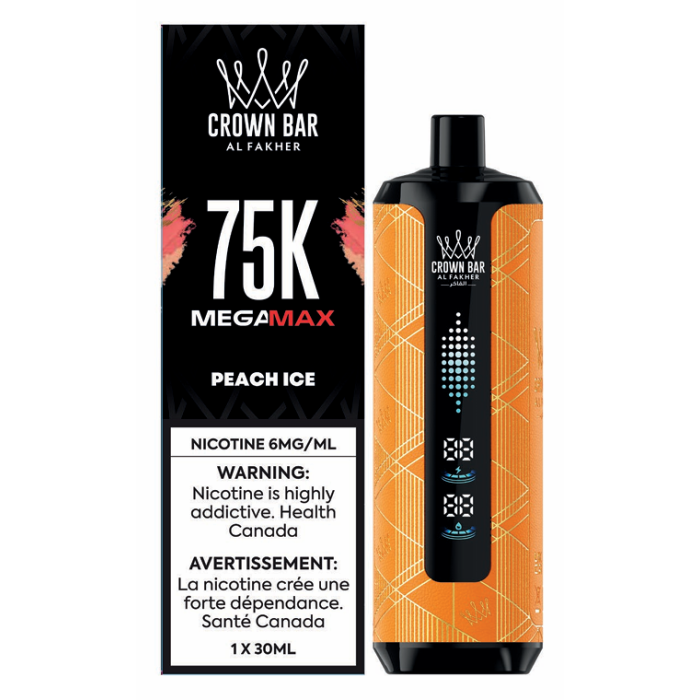 peach ice al fakher 75k mega max disposable vape.png