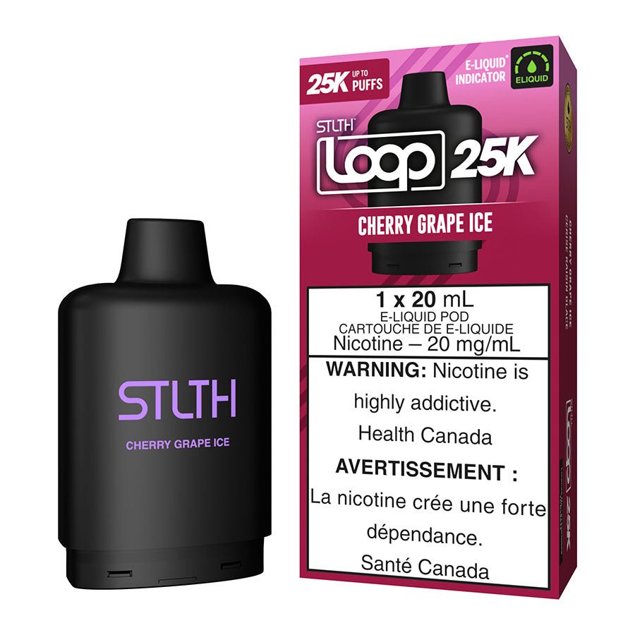 stlth loop 25k e liquid pod pack cherry grape ice.jpg