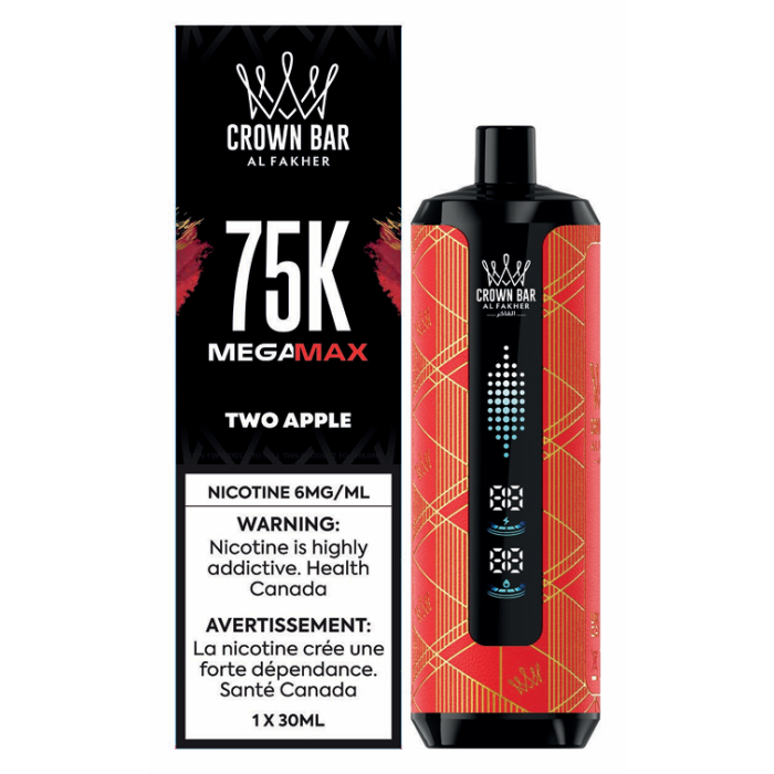 two apple al fakher 75k mega max disposable vape.png